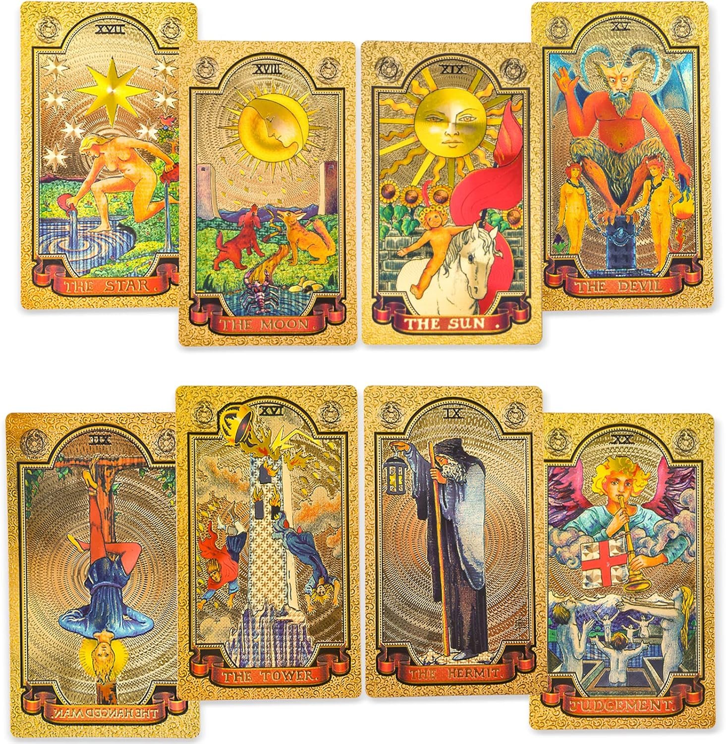 KIINO 78 Gold foil Tarot Cards
