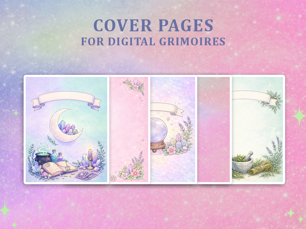 Witchy Digital Planner Covers