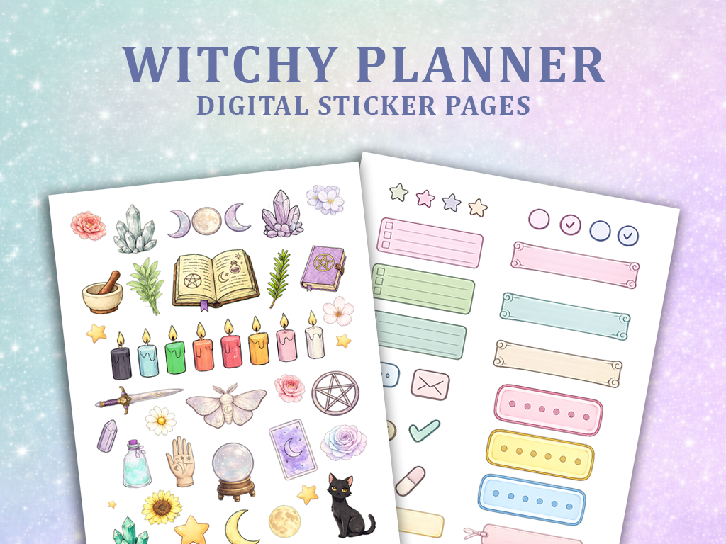 Witchy Planner Stickers Bundle