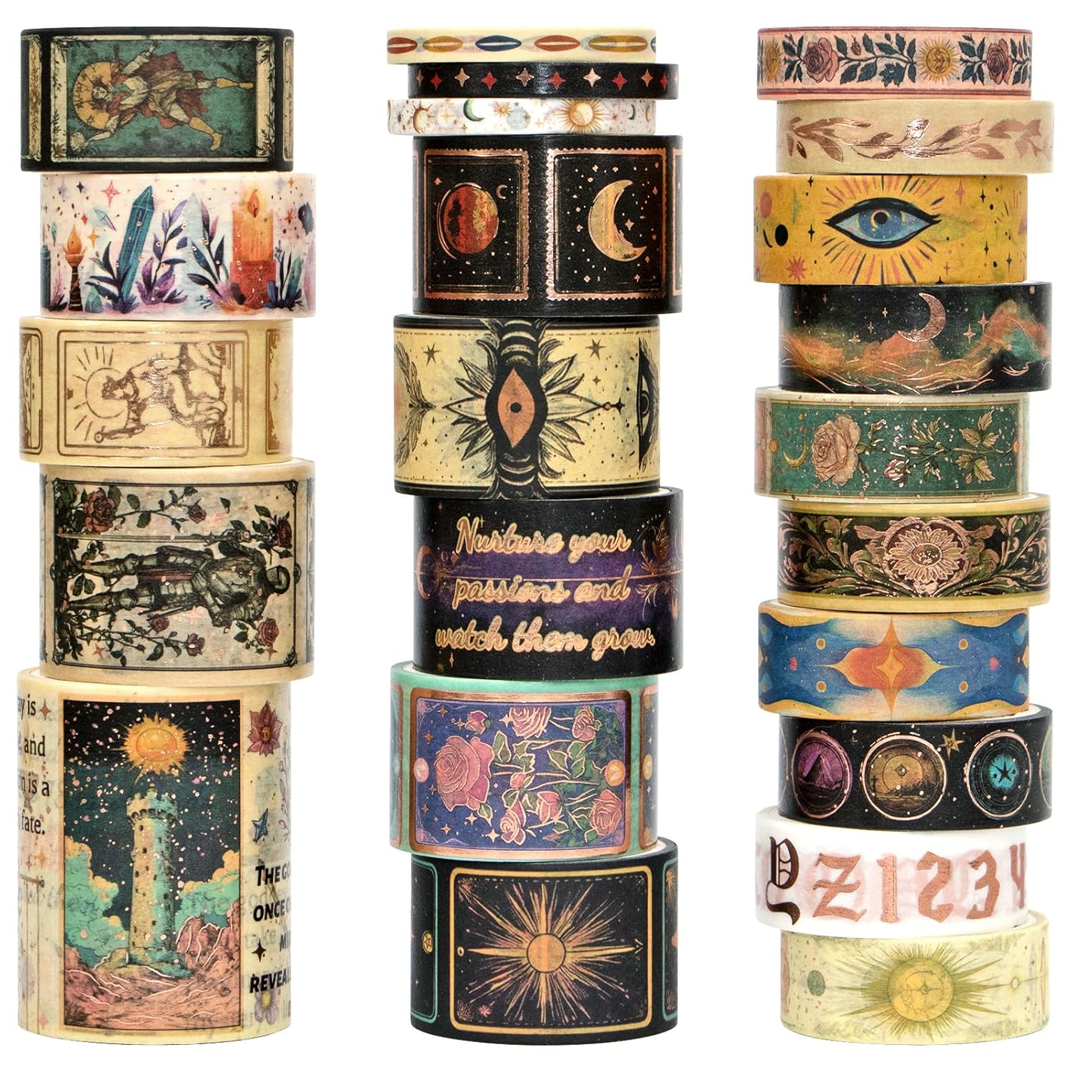Celestial Gold Foil Washi Tape Set