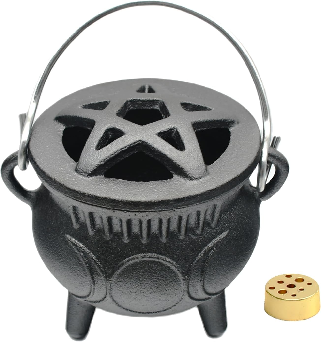 Triple Moon Cast Iron Cauldron