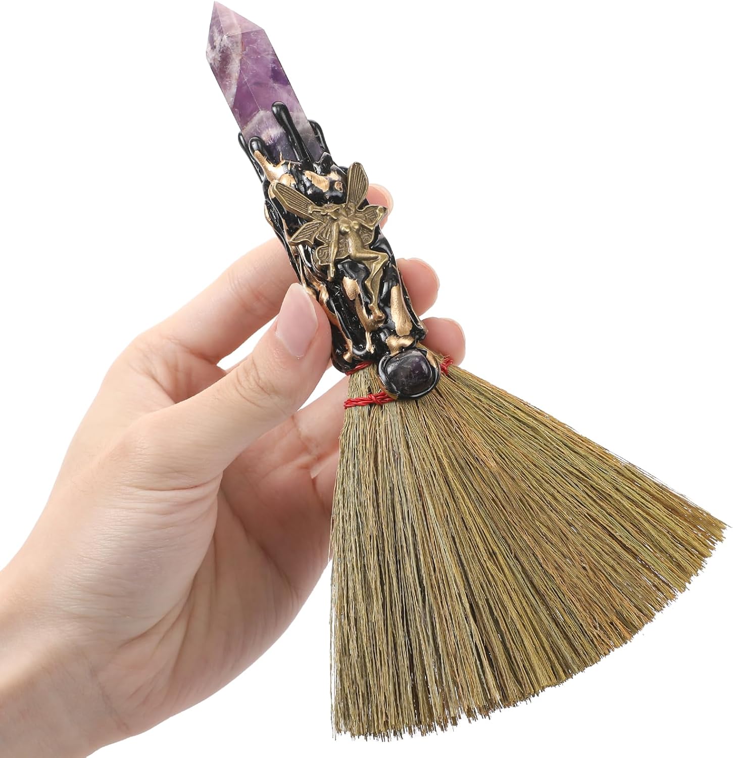 Crystal Witch Altar Broom
