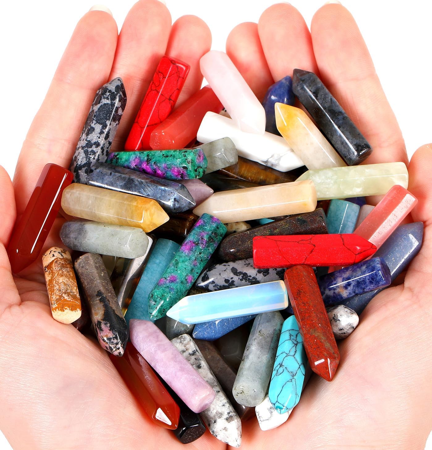 Crystal Wands and Gemstone Points Set