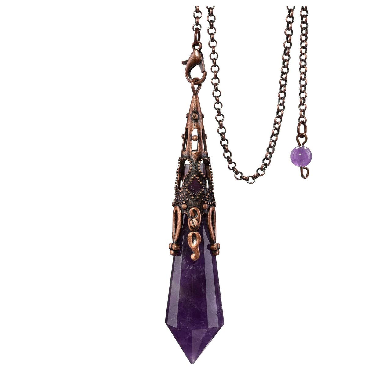 Amethyst Crystal Dowsing Pendulum